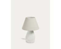 Lámpara de mesa Noara de magnesio con acabado blanco