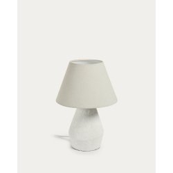 Lampe de table Noara de magnésium finition blanche