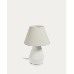 Lampe de table Noara de magnésium finition blanche