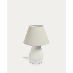 Noara magnesium table lamp with a white finish