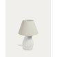 Noara magnesium table lamp with a white finish