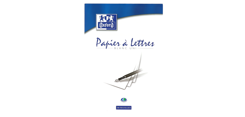 Bloc De Correspondance Oxford Endosse 210X297 100P Optik P.Uni Blanc