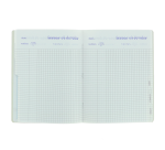 Cahier de textes Conquerant 7 agrafe 170x220 124p 70g q5/5 assorti