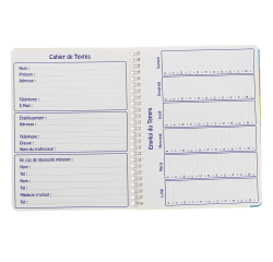 Cahier De Textes Conquerant 7 Integrale 170X220 124P 70G Seyes Assorti