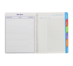 Cahier De Textes Conquerant 7 Integrale 170X220 124P 70G Seyes Assorti