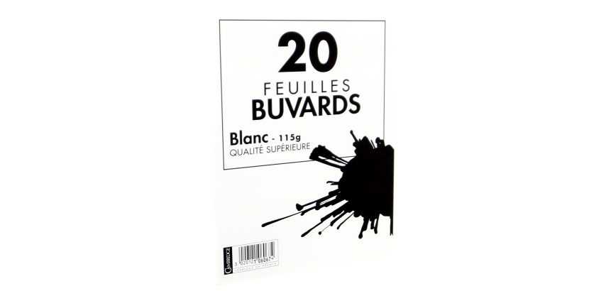 Pochette 20 Buvards 160X210 Blanc