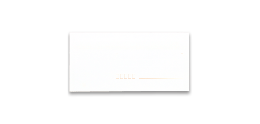 Lot de 50 enveloppes Oxford 110 x 220 mm auto adhesive precasee - blanc
