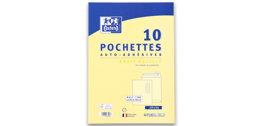 Pochette Oxford 229X324 X10 Auto Adhesive Zone D Expedition