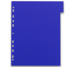 Intercalaires neutres a4+ 6 positions polypro opaque 3/10  assorti