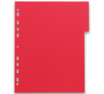 Intercalaires neutres a4+ 6 positions polypro opaque 3/10  assorti