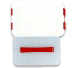 Boite rangement pharma sunware 6l pp opaque blanc avec trieur separateur