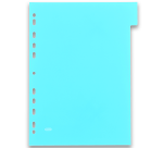 Intercalaires neutres Oxford color life a4 6 positions pp 3/10 assorti