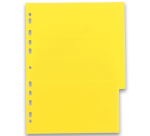 Intercalaires neutres Oxford color life a4 6 positions pp 3/10 assorti