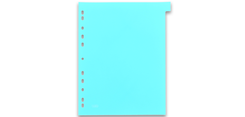 Intercalaires neutres Oxford color life a4+ 12 positions polypropylene 3/10 assorti