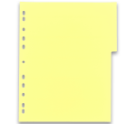 Intercalaires neutres Oxford color life a4+ 12 positions polypropylene 3/10 assorti