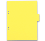 Intercalaires neutres 17x22 6 positions carte lustree 3/10 assorti