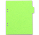 Intercalaires neutres 17x22 6 positions carte lustree 3/10 assorti