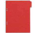 Intercalaires neutres 17x22 6 positions carte lustree 3/10 assorti