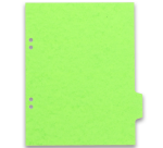 Intercalaires neutres 17x22 6 positions carte lustree 3/10 assorti