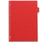 Intercalaires neutres A4 12 positions carte lustree 5/10 assorti