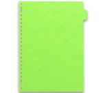 Intercalaires neutres A4 12 positions carte lustree 5/10 assorti