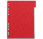 Intercalaires neutres A4 6 positions carte lustree 220g assorti