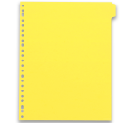 Intercalaires neutres A4+ 12 positions carte lustree 5/10  assorti