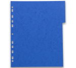 Intercalaires neutres A4+ 6 positions carte lustree 225g assorti