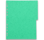 Intercalaires neutres A4+ 6 positions carte lustree 225g assorti