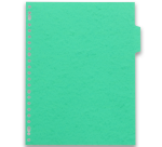 Intercalaires neutres a4+ 6 positions carte lustree 5/10 assorti