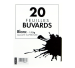 Pochette 20 buvards 160x210 blanc