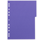 Intercalaires neutres a4 12 positions carte forte 225g assorti
