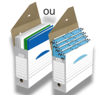 Pack 20 boites d'archivage Elba d15 automatique gris pacx20