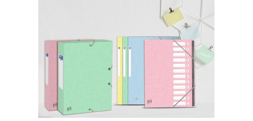 Boite Oxford top file + 24x32 d40 assorti pastel