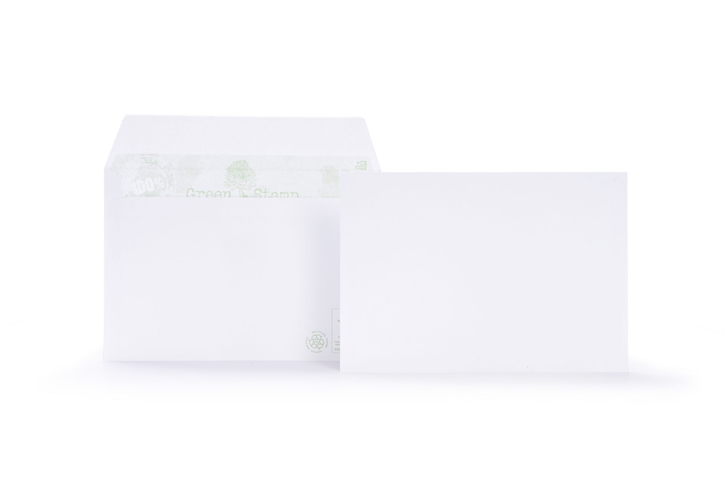 Lot de 20 enveloppes Oxford 114x162 auto adhesive recycle -blanc sur