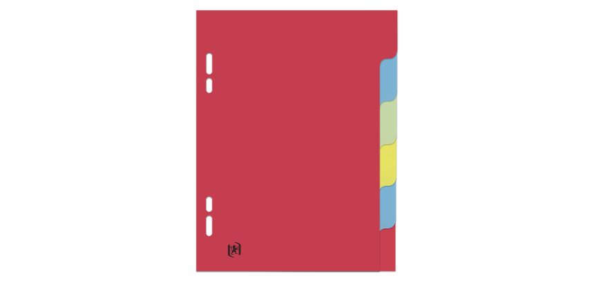 Intercalaires neutres 17x22 6 positions carte forte 160g assorti