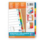 Intercalaires neutres a4+ 12 positions colore 170g blanc