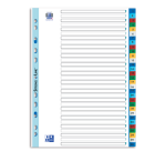 Intercalaires numeriques a4 31 positions polypro 12/100 blanc