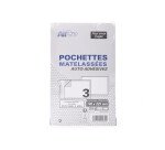 Paquet De 3 Pochettes 120X215Mm Kraft Blanc Matelassées