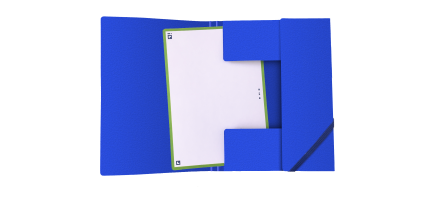 Chemise Elast 3Rab. Oxford Eurofolio+ A6 Assorti Pav