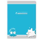 Cahier Conquerant classique agrafe 170x220 32p 90g double ligne 3/10 assorti