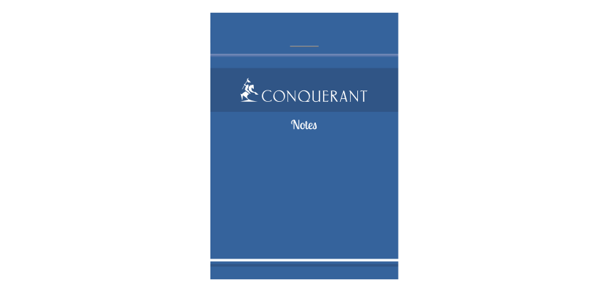 Bloc Conquerant Agrafe 74X105 200P 60G Q5/5 Bleu