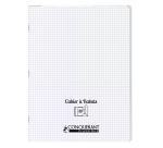 Cahier a rabat Conquerant classique agrafe 240x320 96p 90g q5/5 polypro incolore