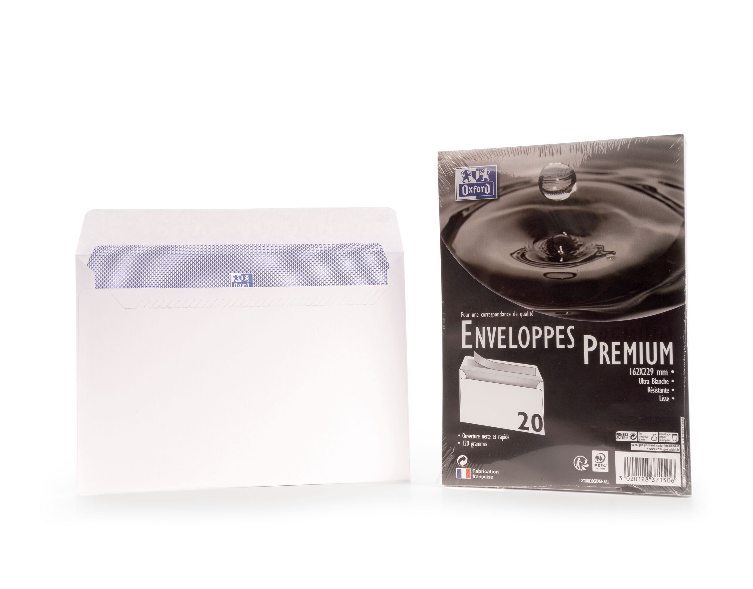 Lot de 20 enveloppes Oxford 162x229  auto adhesive premium - blanc