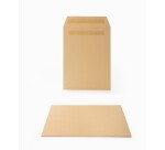 Pochette Sans Marque 162X229 90G Kraft Blond Autocollante