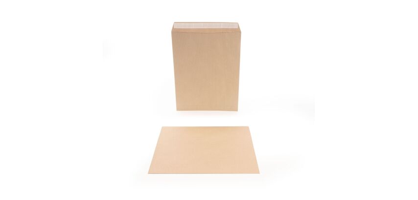 Pochette Nna 260X330 90G Kraft Blond Auto Adhesive Zone D Expedition