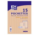 Pochette Oxford 162x229 x15 kraft blond auto adhesive zone d expedition