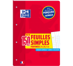 Feuilles Simples Detachables Oxford 210X297 150P Optik P. Endossees 4 Trous Seyes