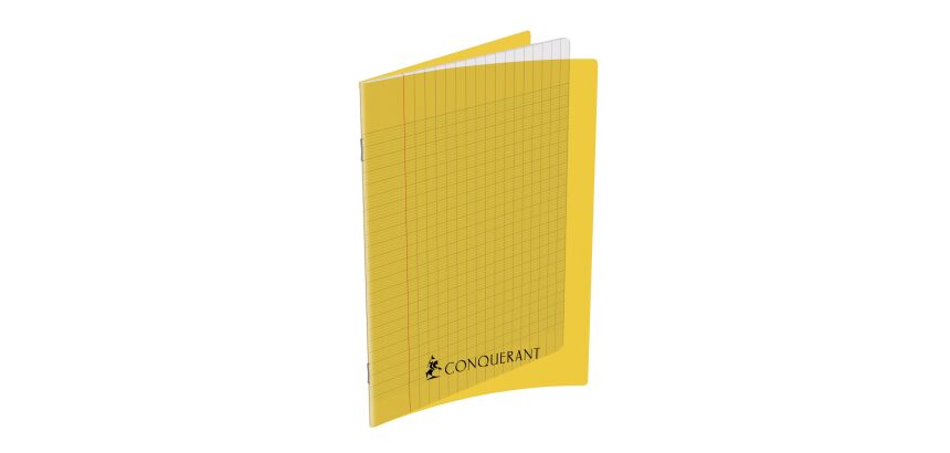 Cahier Conquerant 7 Agrafe 170X220 192P 70G Seyes Polypro