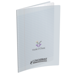 Cahier De Poesie Et Chant Conquerant Agrafe 210X297 96P 90Gseyes/Uni Polypro Incolore